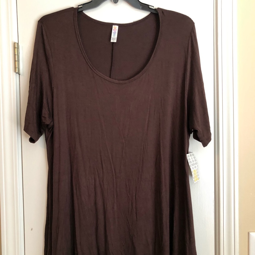 Solid brown lularoe perfect tee
